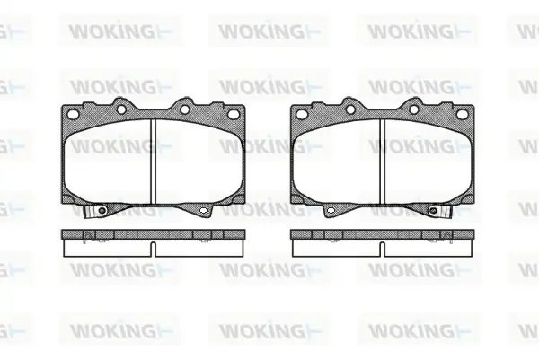 Передние тормозные колодки WOKING P6073.04