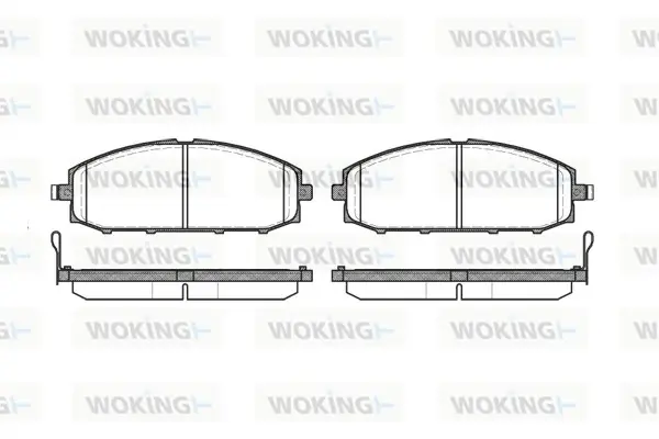 Передние тормозные колодки WOKING P611304
