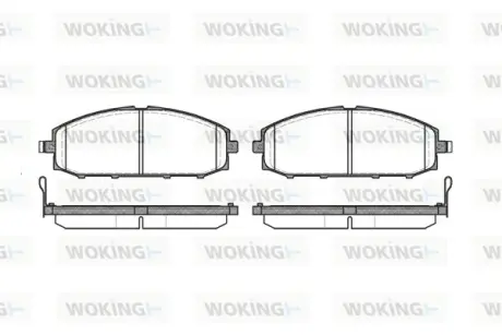 Передние тормозные колодки WOKING P611304 Ниссан Патрол y60