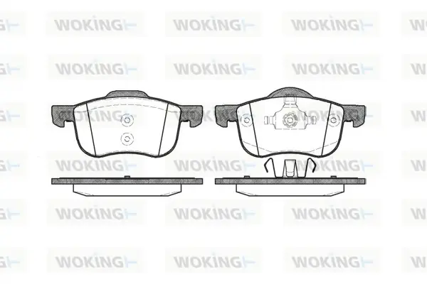 Передние тормозные колодки WOKING P613300