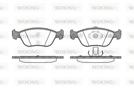 Передние тормозные колодки woking P6223.00 на Вольво V70