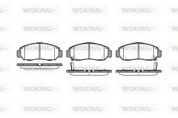 Передние тормозные колодки WOKING P647312