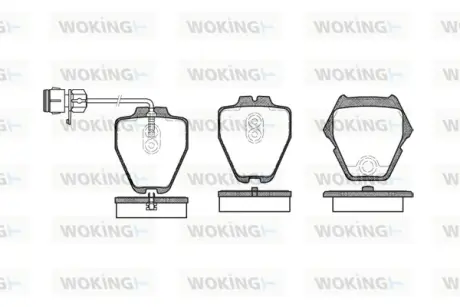 Передні тормозні (гальмівні) колодки WOKING P652312
