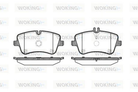 Передні тормозні (гальмівні) колодки woking P6683.00