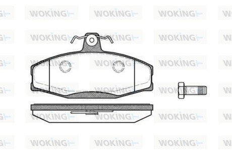 Передні тормозні (гальмівні) колодки woking P720320