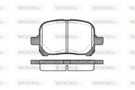 Передні тормозні (гальмівні) колодки WOKING P721300