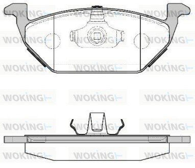 Передние тормозные колодки woking P7333.00 на Фольксваген Жук (beetle)