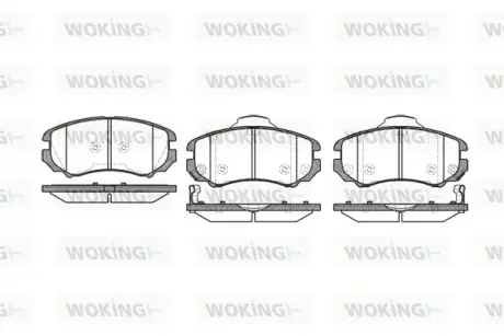 Передні тормозні (гальмівні) колодки WOKING P8533.02