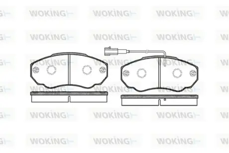 Передні тормозні (гальмівні) колодки WOKING P860301