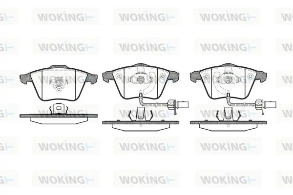 Передние тормозные колодки WOKING P864312