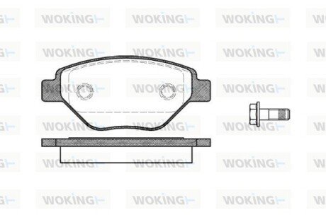 Передние тормозные колодки woking P8773.00 на Рено Меган 2