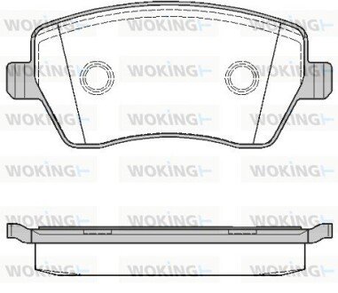 Передние тормозные колодки woking P8873.00 на Ниссан Террано 3