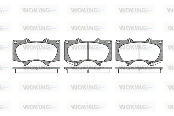 Передние тормозные колодки WOKING P8883.00