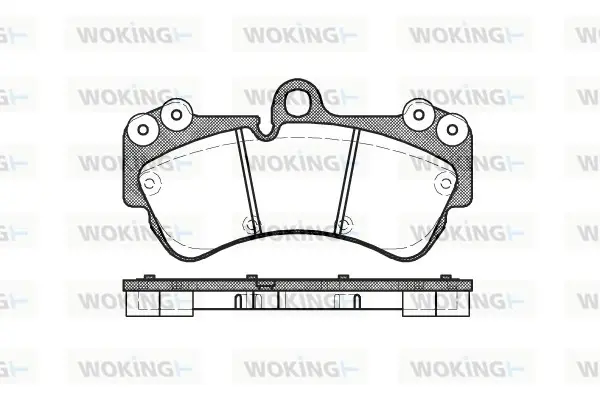 Передние тормозные колодки WOKING P894300