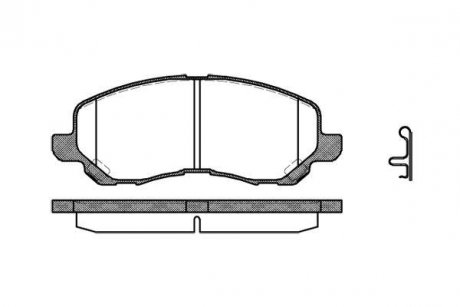 Передние тормозные колодки woking P9043.12