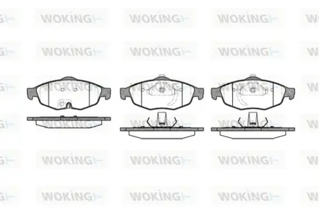Передні тормозні (гальмівні) колодки WOKING P912302