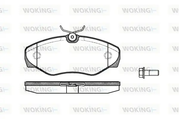 Передние тормозные колодки WOKING P934310