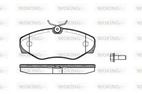 Передние тормозные колодки WOKING P934310 Рено Трафик 2