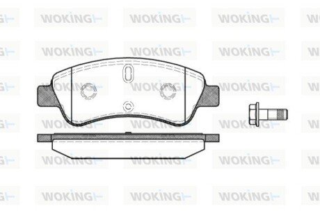 Передние тормозные колодки woking P9403.10 на Ситроен Ксара пикассо