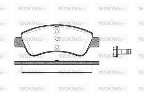 Передние тормозные колодки woking P9403.20 на Пежо 301