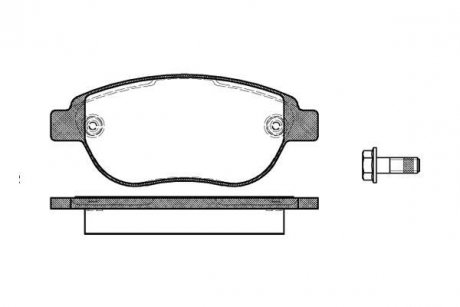 Передние тормозные колодки woking P9413.00