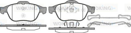 Передние тормозные колодки woking P9433.10 на Рено Сценик 1