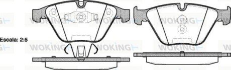 Передние тормозные колодки woking P9573.10 на Бмв X1