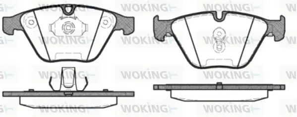Передние тормозные колодки WOKING P957330