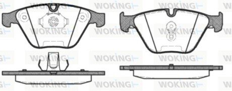 Передние тормозные колодки woking P9573.30 на Бмв X1