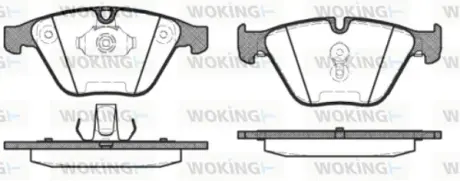 Передние тормозные колодки WOKING P957330 Бмв E63