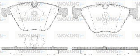 Передние тормозные колодки woking P9573.50 на Бмв X1