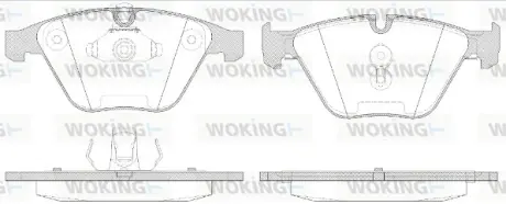 Передние тормозные колодки WOKING P957350 Бмв E63