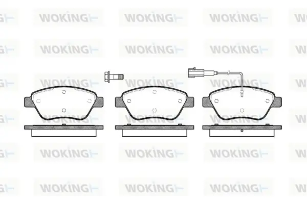 Передние тормозные колодки WOKING P958301