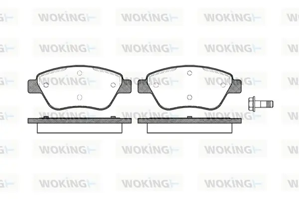 Передние тормозные колодки WOKING P958310
