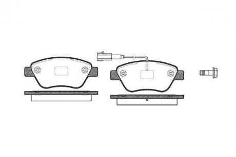 Передние тормозные колодки woking P9583.11