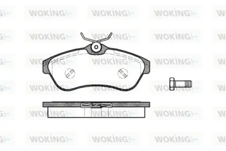 Передние тормозные колодки WOKING P9803.00