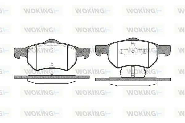 Передние тормозные колодки WOKING P9823.00