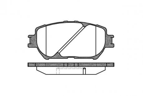 Передние тормозные колодки woking P9843.00