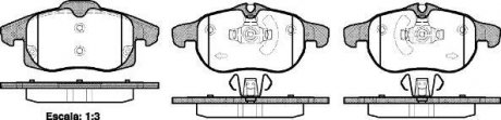 Передние тормозные колодки woking P9883.40