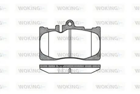 Передние тормозные колодки WOKING P9903.00