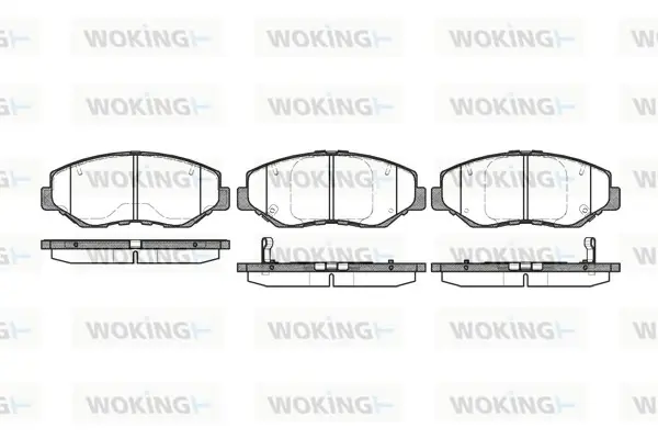 Передні тормозні (гальмівні) колодки WOKING P999300 (фото 1)