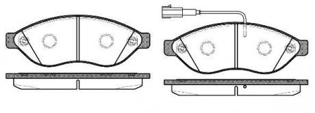 Передние тормозные колодки woking P13373.12