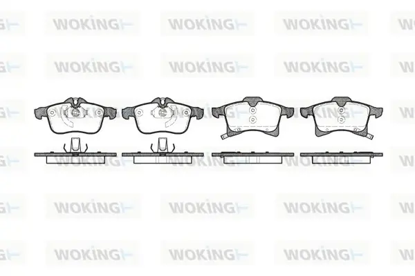 Тормозні (гальмівні) колодки WOKING P1136302 (фото 1)