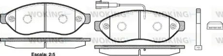 Тормозные колодки WOKING P1337301 Ситроен Джампер