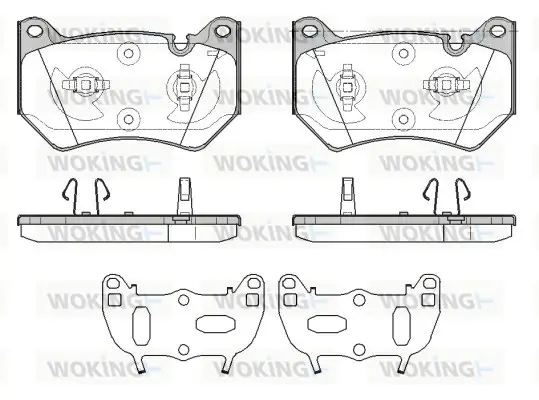 Передние тормозные колодки WOKING P19393.10