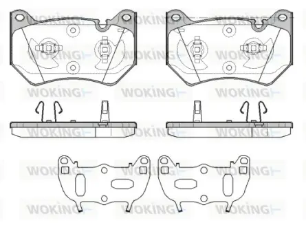Передние тормозные колодки WOKING P19393.10