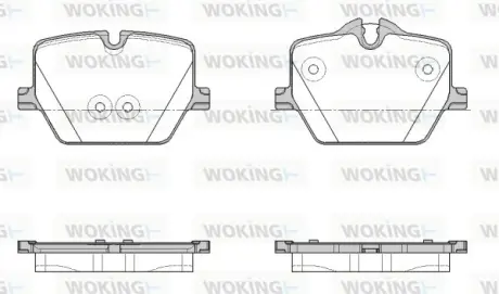 Задні тормозні (гальмівні) колодки WOKING P19753.00