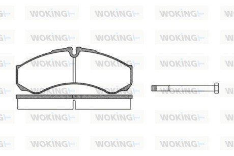 Тормозні (гальмівні) колодки woking P7513.00