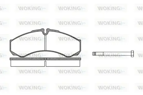 Тормозні (гальмівні) колодки WOKING P751300