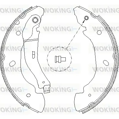 Тормозные колодки WOKING Z4107.00